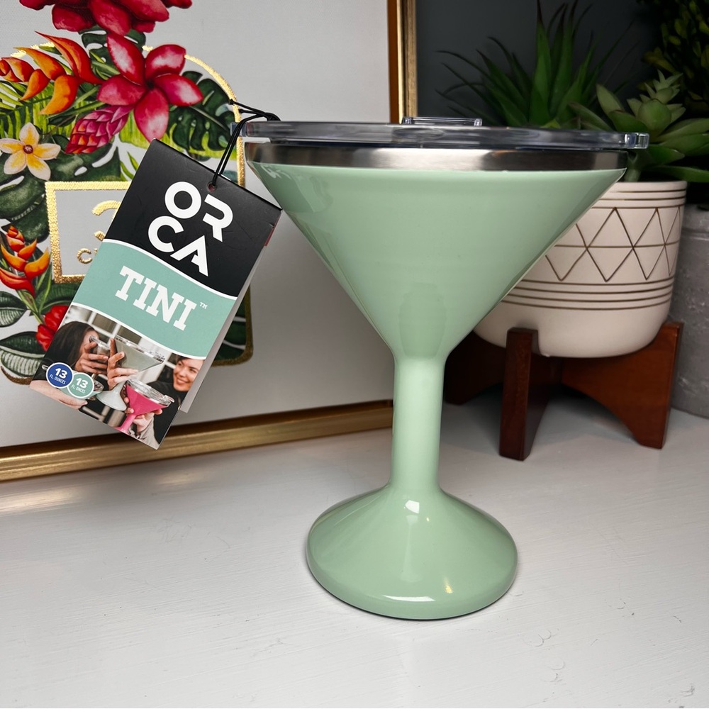 ORCA Tini 13oz Stainless Steel Martini Glass - Color Mint